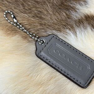 Coach Gray Leather Hang Tag Replacement